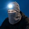 Thermal light lighting integrated LED cycling headgear mask outdoor cover night riding men windproof face protection skiing