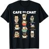 Cafe Du Chat Cute Coffee Cats Kawaii Pun T-Shirt