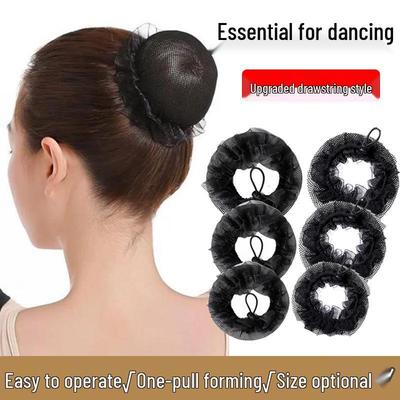 Filet à Cheveux Invisible Noir pour Femmes et Enfants - Ultra Fin, Haute Élasticité Poche à Chignon et pour Cheveux de Danse