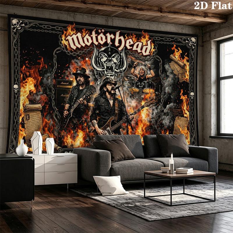 Tapestry Motorhead Estetyczna Dekoracja Ścienna Drukowany Materiał Koc Dekoracyjne Tapiserie do Sypialni Salonu Wystrój Domu