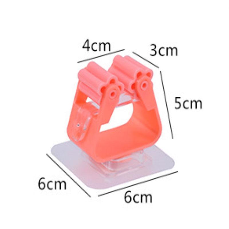 Traceless Sucker Hook Mop Holder Wall Mounted Mop Organizer Holder Brush Broom Hanger Storage Rack