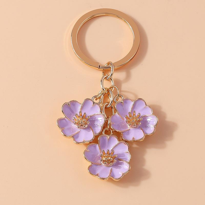 Niedlicher Emaille Sonnenblumen Schlüsselanhänger Frauen Mädchen Blume Schlüsselanhänger Anhänger für Handtaschen Deko DIY Handgefertigter Schmuck Geschenke