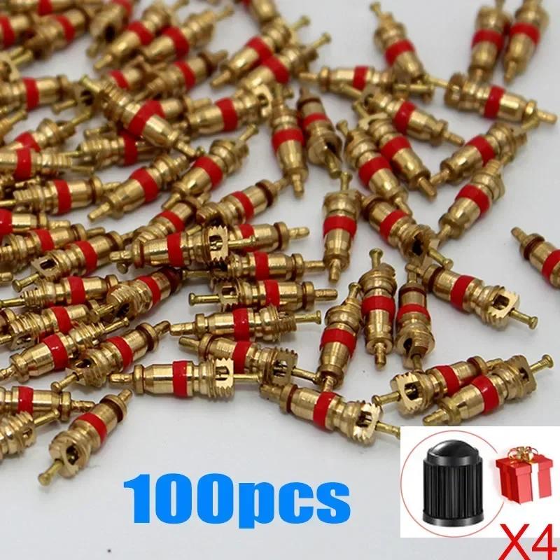 1/100PC Car Tire Valve Core Tool Set Plastic Handle Removal Tools Wrench Screwdriver Wrench Core Tire Repair Hand Tool for Car