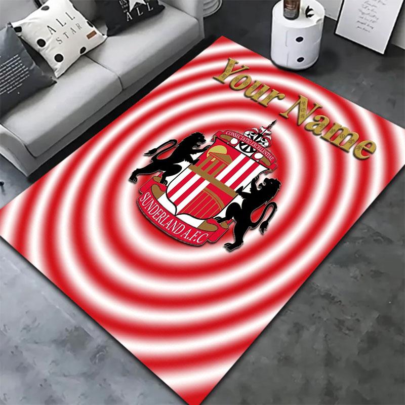 Sunderland A.F Custom Name Carpet Rug for Living Room Bedroom Home Sofa Decoration,Kids play Non-slip Floor Mat