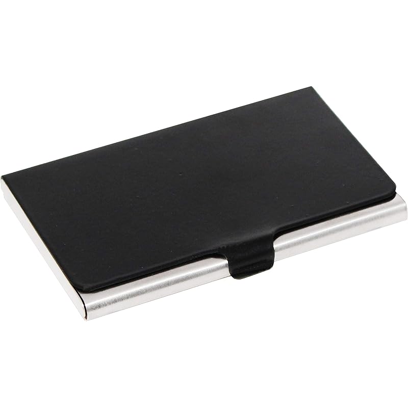 Ofixo Credit Card Holder Protector Stainless Steel Credit Card Wallet Slim Metal Credit Card Case For Women Or Men (Blac