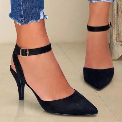 Sandalias de Tacón Alto y Punta Descubierta de Venta Caliente 2024 para Mujer, Sandalias con Hebilla al Tobillo, Zapatos de Fiesta de Tacón Alto Sexy, Tacones Altos de Punta para Mujer