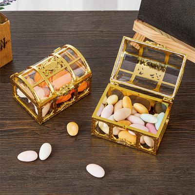 Party Favor Box Transparent Treasure Chest Candy Box Decorative Storage Box Favor Box for Wedding Baby Shower Birthday Party