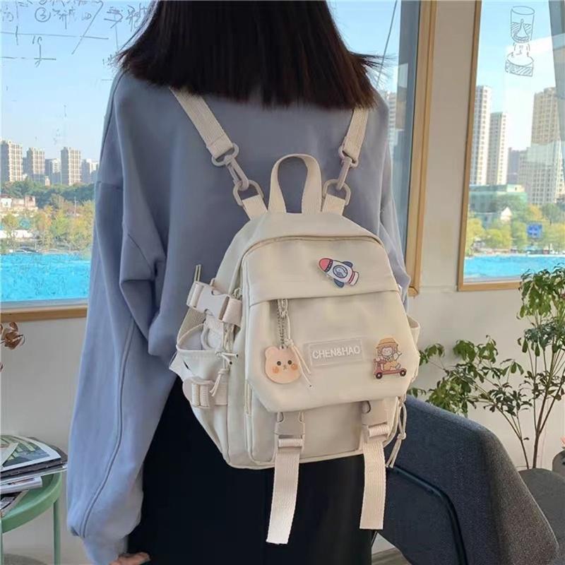 IELGY mini backpack women fashion one shoulder messenger bag ins trendy cute all-match multifunctional small backpack