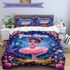 3PC Custom Name Dreams Fantasy Land Bedding Set Duvet Cover Closure Includes 1 Duvet Cover & 2 Pillowcases for Bedroom