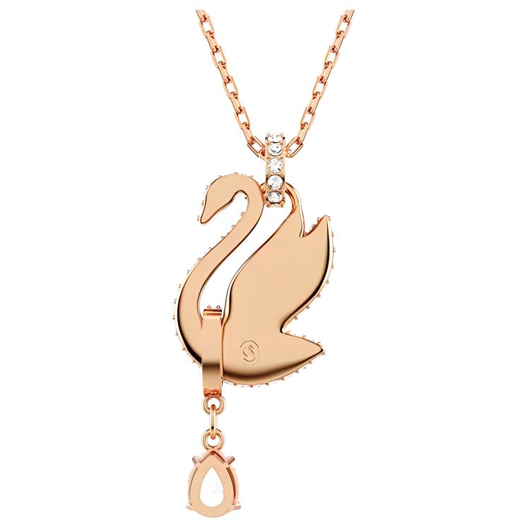 Swarovski Swan Black Swan Necklace Women Necklace Rose-Gold 5678045