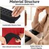 1 Stück Ergonomisches Schreibtisch-Ellenbogenpolster Schwarze Tastatur-Handauflage Ellenbogenstütze Polsterung Entspanntes Handgelenk