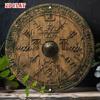Round Metal Poster, Retro Embossed Viking Shields, Home & Garage Decor