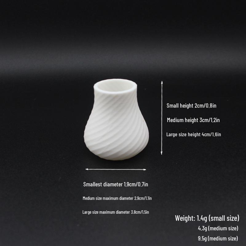 

Миниатюрная белая художественная ваза для декора кукольного домика Small