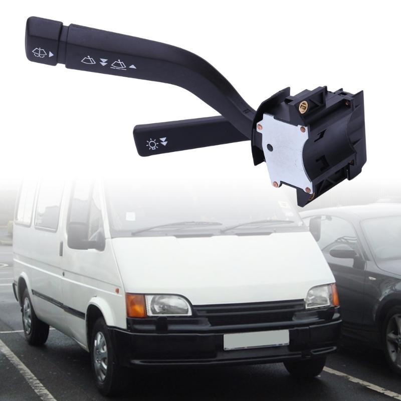 Wiper Stalk Control Unit with Printed Function Symbols, Black ABS Vehicle Component for Transit MK4 Replacing a Damaged or Worn Wiper Control