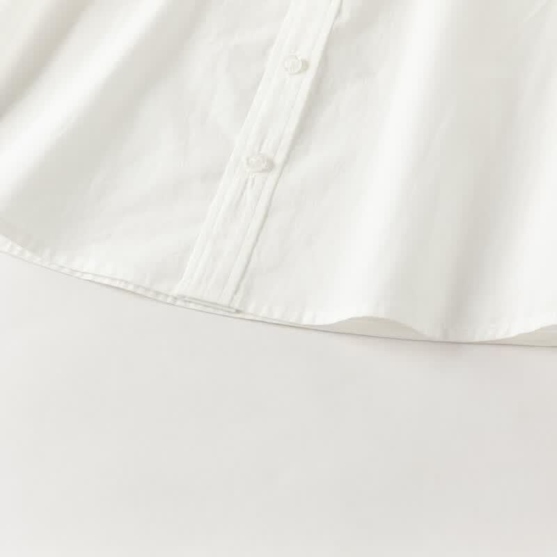 DAVE&BELLA Boys' Cotton White School Shirt