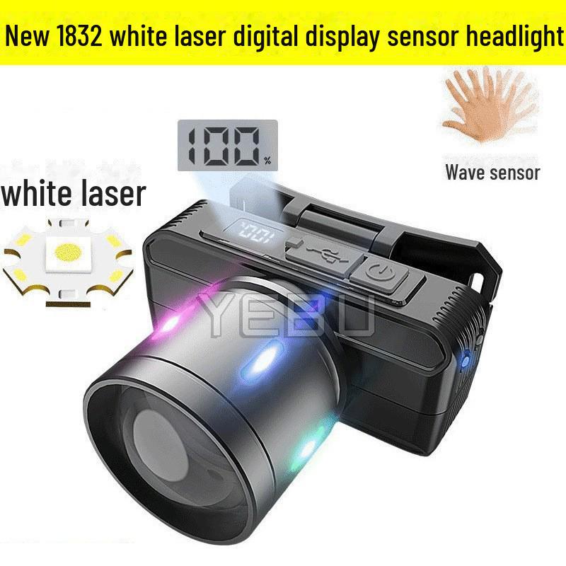 Cross-Border LED Headlamp: Long-Lasting, Rotatable Zoom, Multifunctional for Outdoor Fishing & Emergencies.