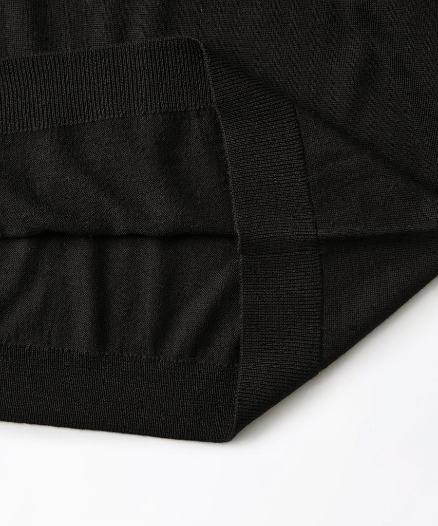 OUTSTANDING Mighty Tiger Wool Crew Neck Knit_Black