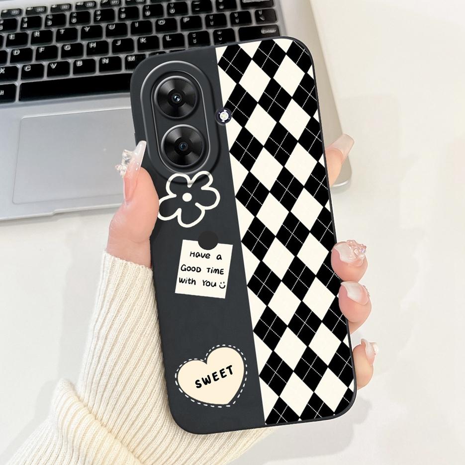 Für Realme Note 60 Hülle Luxus Kunst Bemaltes Cover Stoßfest Weiches Silikon Handyhülle Für Realme Note 50 Note50 Note60 Rückseite