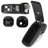 MINI R56 06-13 conjunto de apoio de braço PRETO COURO ECOLÓGICO + kit de montagem