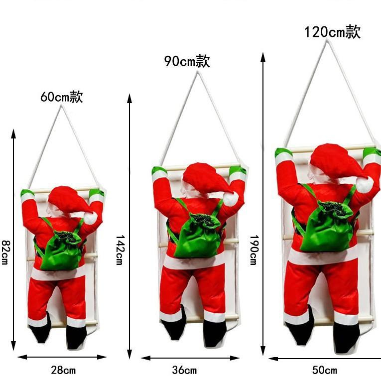 Vánoční lezoucí Santa lano dekorace sváteční dekorace ozdoba panenka Santa pro vánoční stromek slavnostní dekorace domácí párty potřeby