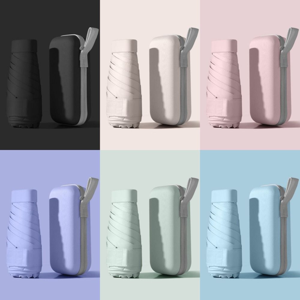 UV Protection Mini Folding Umbrella Compact Portable Travel Umbrella Pocket Umbrella Women