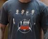 U2 360 Tour Tričko Rocková kapela na prémiovém vintage černém tričku Comfort Colors