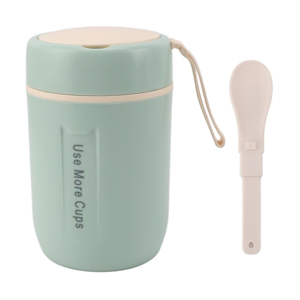 600ml Thermal Soup Cup Safety Cover Food Container Portable Insulated Food Jar  For Travel