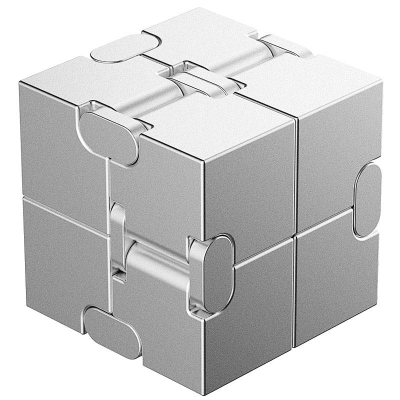 Metal Magic Cube Stress Relief Toy Cube Portable Educational Toys Decompresses Relax Toys for Children Adults Birthday Gift