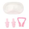 Kids Swim Goggles Cap Set HD Waterproof Fogproof Swimming Goggles with Protection Case Nose Clip Ear Plugs for Girls