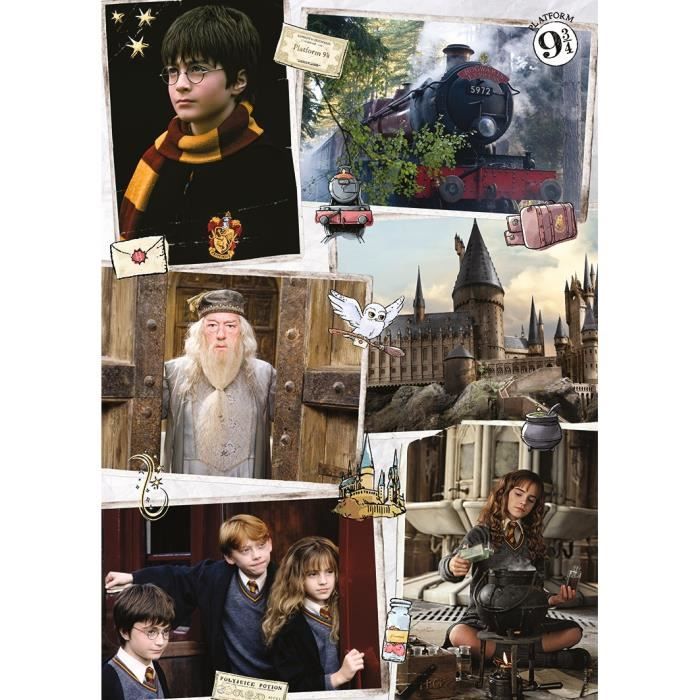 Puzzle Harry Potter 1500 pièces - Bienvenue à Poudlard - Nathan - Cinéma et publicité