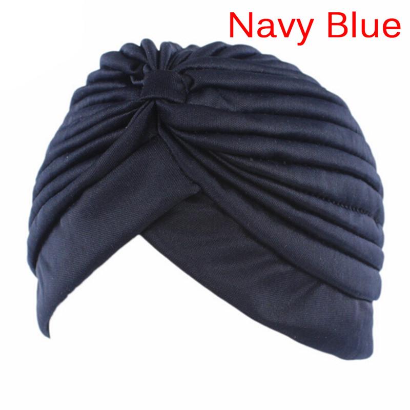 Fashion Men Women Stretchable Soft Indian Style Turban Hat Head Wrap Band Cap