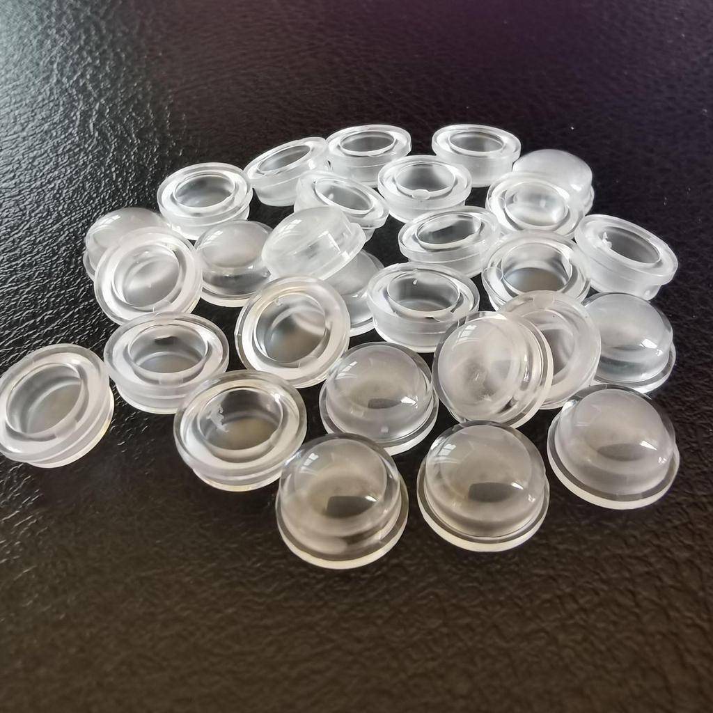 11mm Frosted Waterproof LED Traffic Signal Lens with 5050 Beads and Conductive Slot