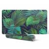 Vinyl Protective Mat with a Modern Tropical Leaves Pattern 100x50 Cm