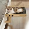 Cat Bed Perch Floating Wooden Pet Sleeping Hammock Floating Cat Perch For Home Farmhouse Apartment Bedroom Balcony Study Bedside