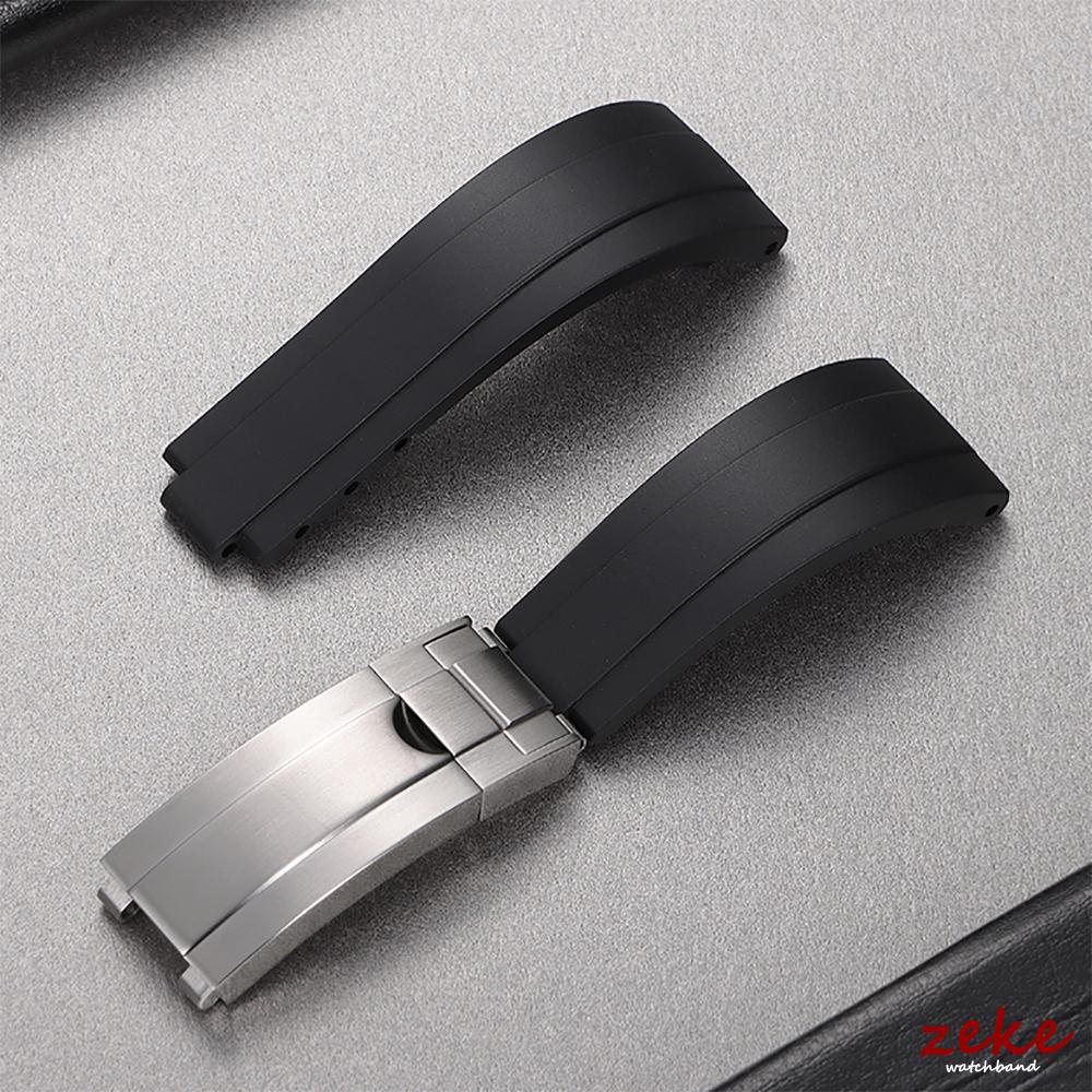 20MM Rubber Watch Band for Rolex DAYTONA Submariner Yacht GMT Explorer Silicone Watch Accessorie Watch Bracelet Strap Chain