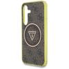 Case for Samsung Galaxy S25 Guess 4G Glitter MagSafe Brown