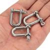 Lixada 10 PCS U Shape Anchor Shackle Outdoor Rope Paracord Bracelet Buckle Stainless Steel