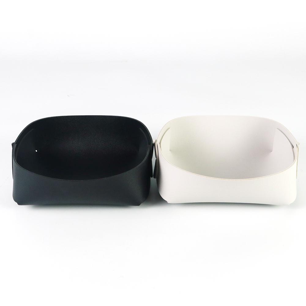 Pu Leather Tray, Dice Poker Card Board Game Storage, Square Desktop Storage Box Desk Sorting Box