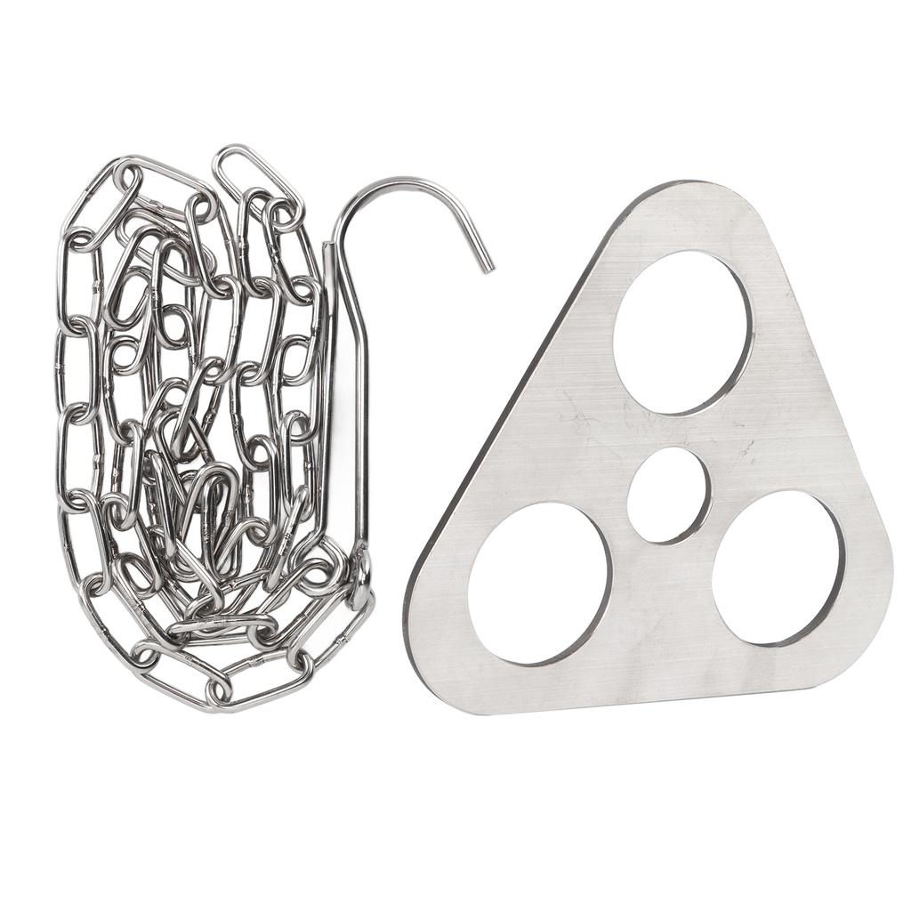 Outdoor Camping Tripod Pot Hanger Picnic Fire Stand Stainless Steel Tripod Hook Camping Supplies