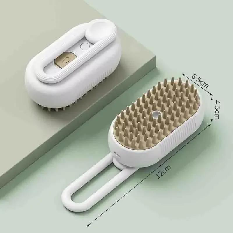 One Button Steam Spray Folding Rotation Bath Depilatory Brush Comb Cat and Dog Pet Spray Massage Brush