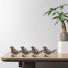 Lucky Brass Sparrow Statue Cute Sparrow Ornament Funny Miniature Sparrow Tea Pet  Home Desk Decor