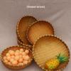 Bamboo Woven Winnowing Basket: Steamed Bun Storage, Vegetable Drainer, Rice Washer, Fruit Holder
