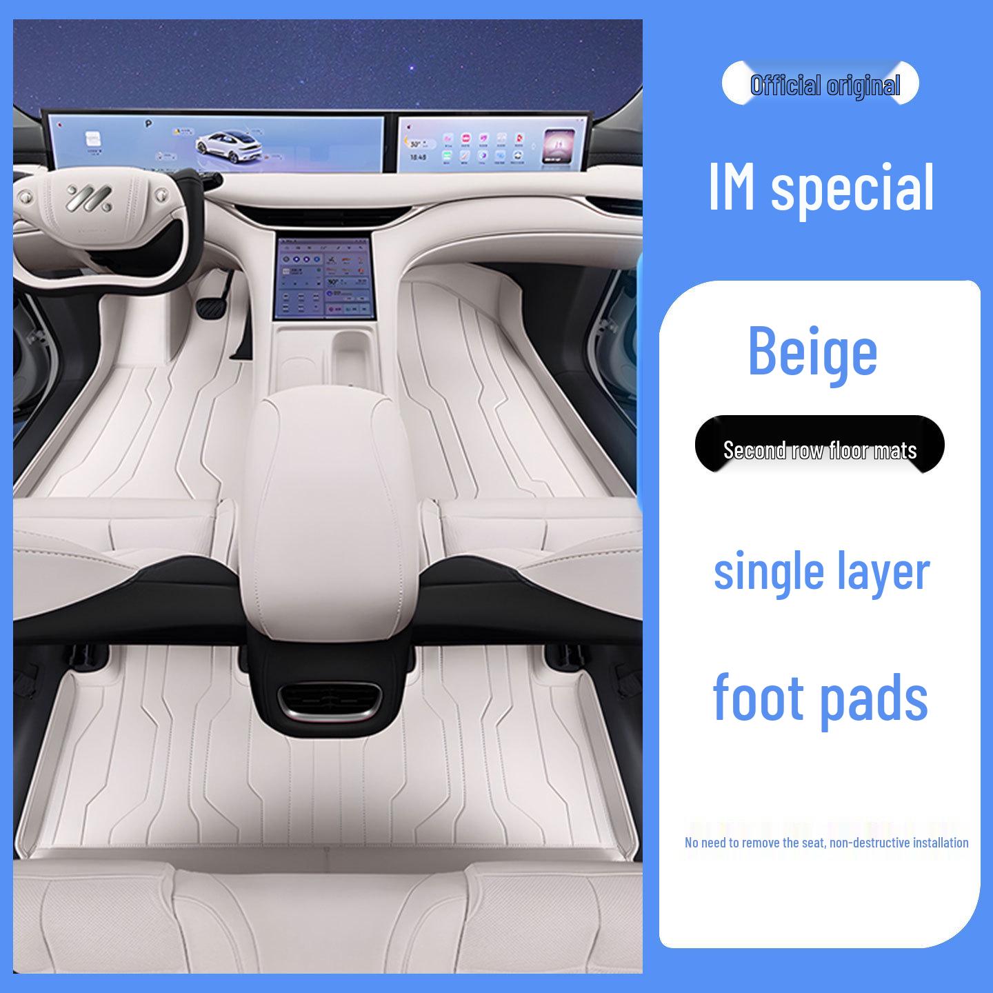 Zeekr LS6 Full Coverage Eco-Friendly Leather Floor Mats for Interior Protection