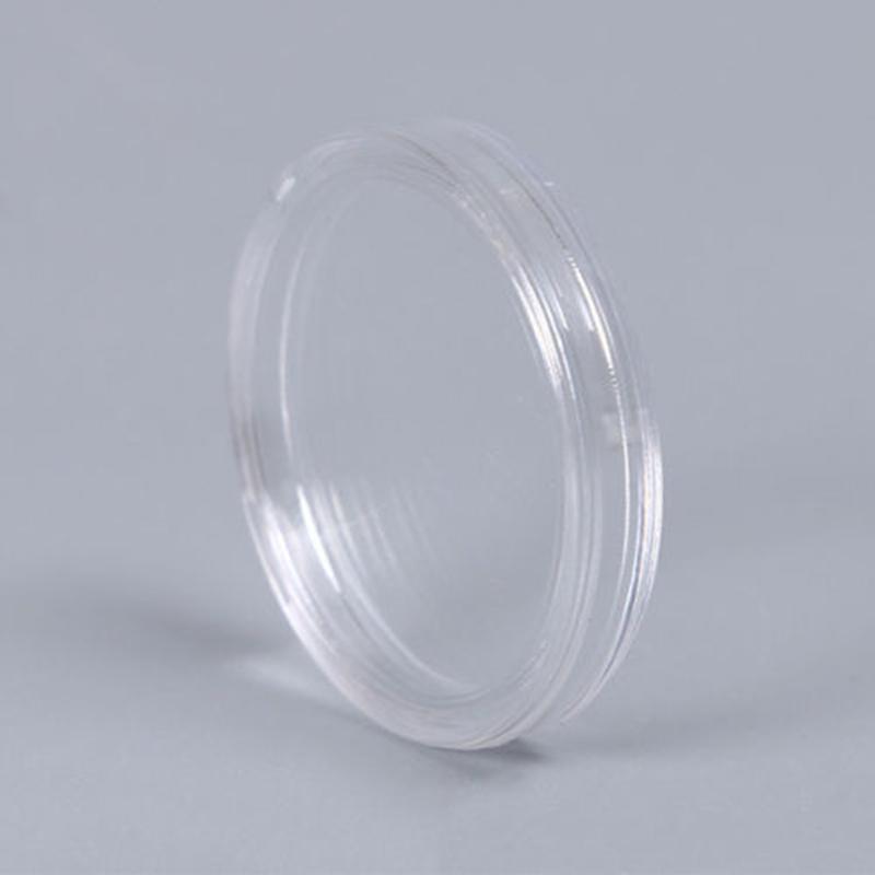 100PCS 27mm Coin Capsule Box Transparent Round Coin Box Capsules Storage Coin Collection Holder Containers Home Supplies