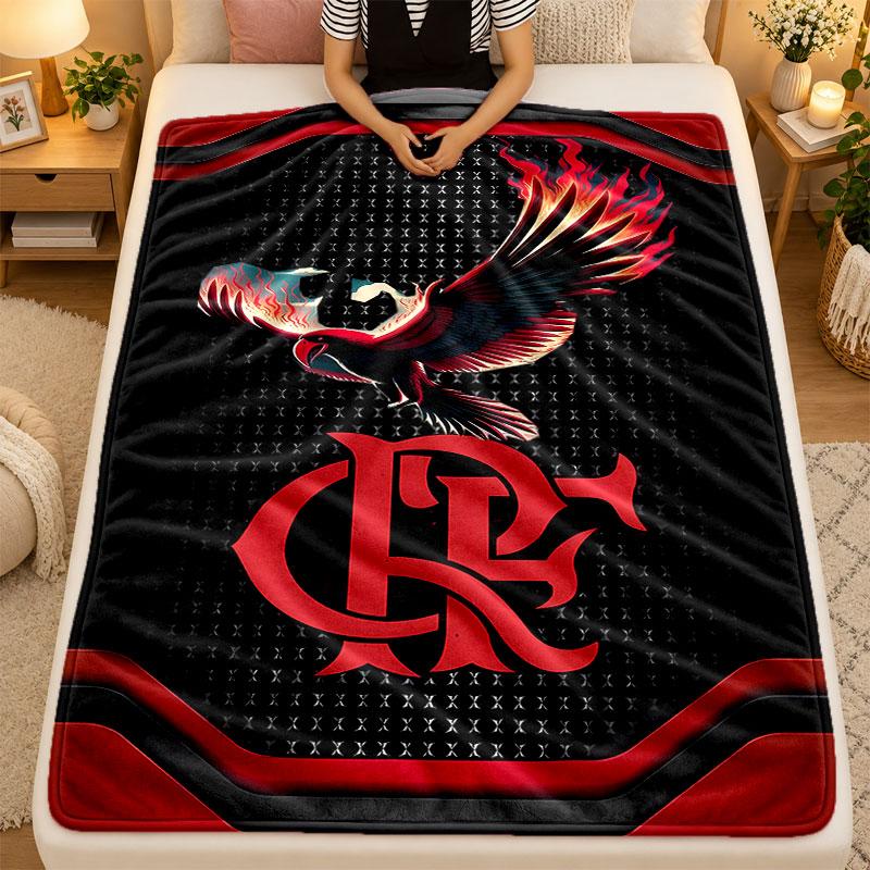 Flannel BlanketFlamengo Warm Soft Throw Blanket for Indoor Sofa Bed Living Room Use