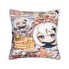 genshin impact game Printed Pillowcase Cushion Cover  Throw Pillow Cover Soft and Sweet Bed Decor Square Multi Size