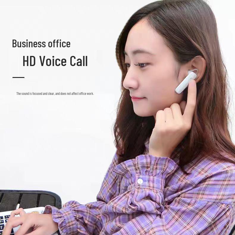 M165 Bluetooth Ear Hook: HD Call, Long Battery, Stylish, High Volume