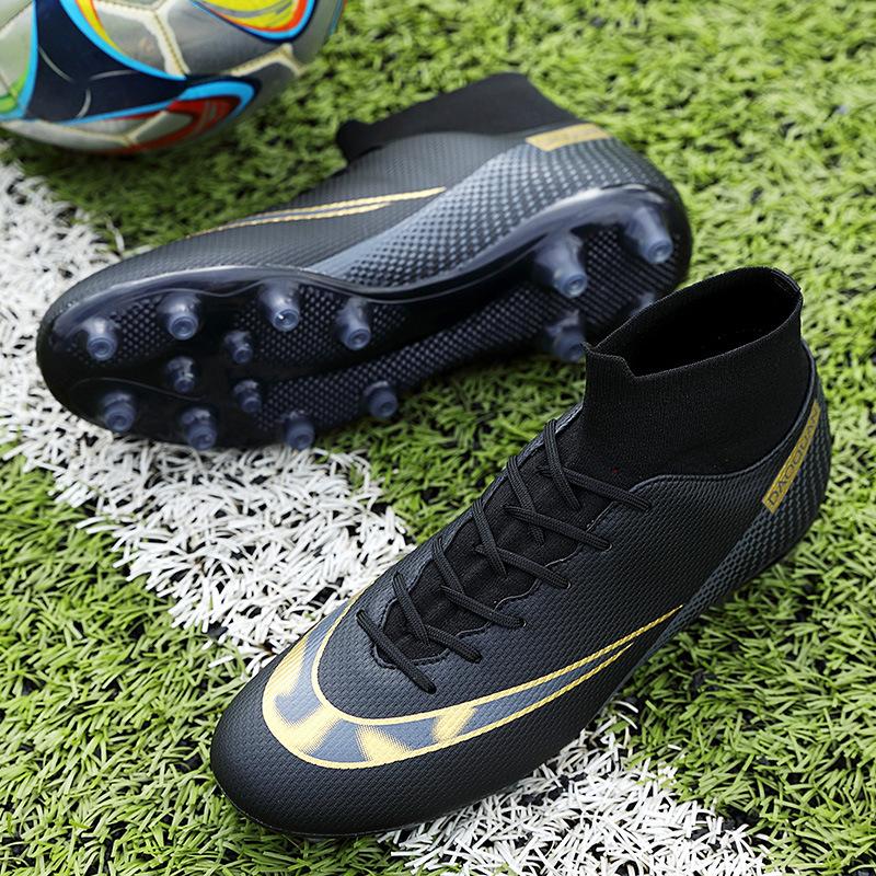 Xiyin Amazon Popular High-top Breathable Football Shoes Professional Futsal Football Shoes Long Nails Broken Nails Spot Straight Hair