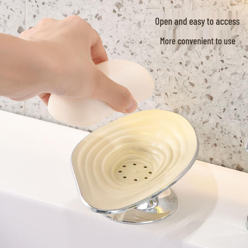Household Soap Dish Holder & Storage Rack for Bathroom Sink
