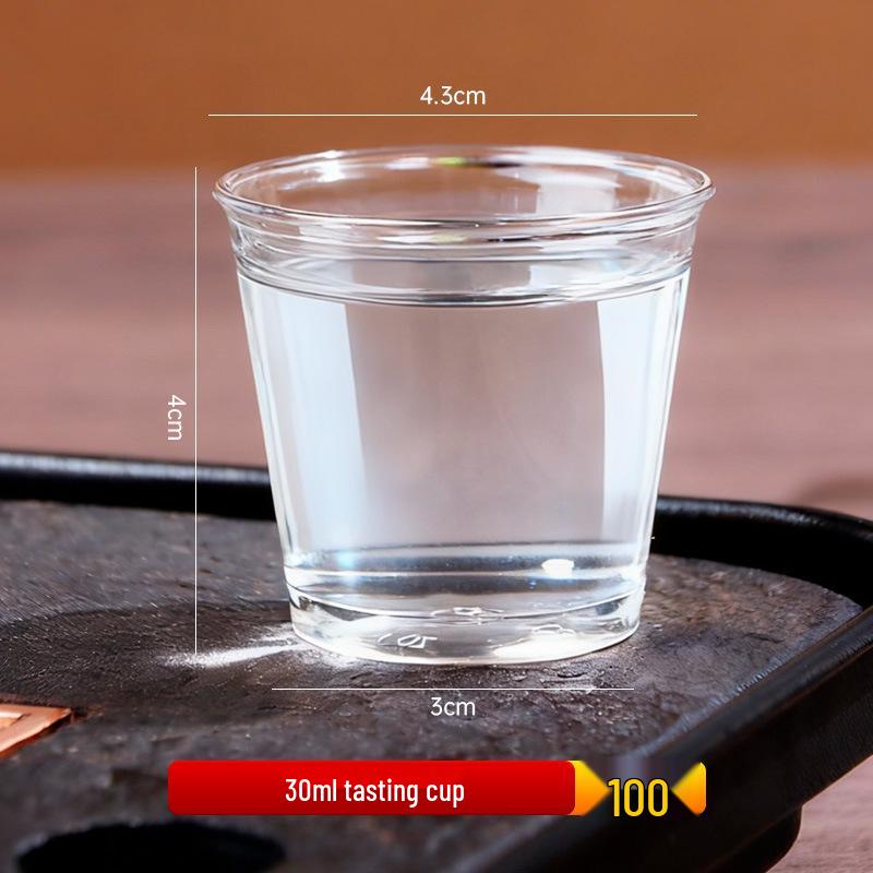 Disposable Thickened Transparent Kung Fu Tea Cup - Anti-scalding, Food-grade, Small Baijiu Tasting Cup